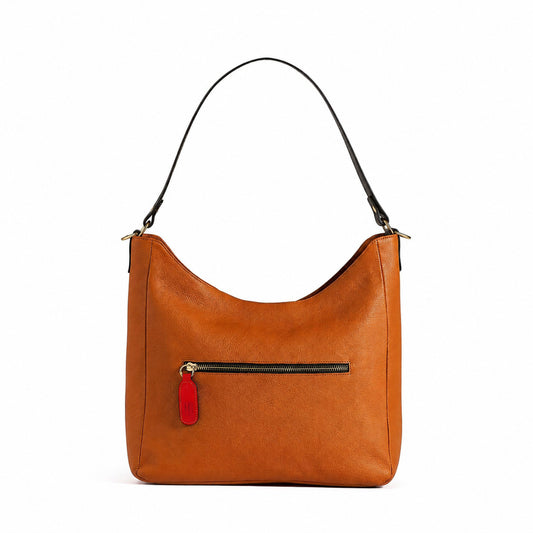 Desirée — Leather Hobo Bag tan