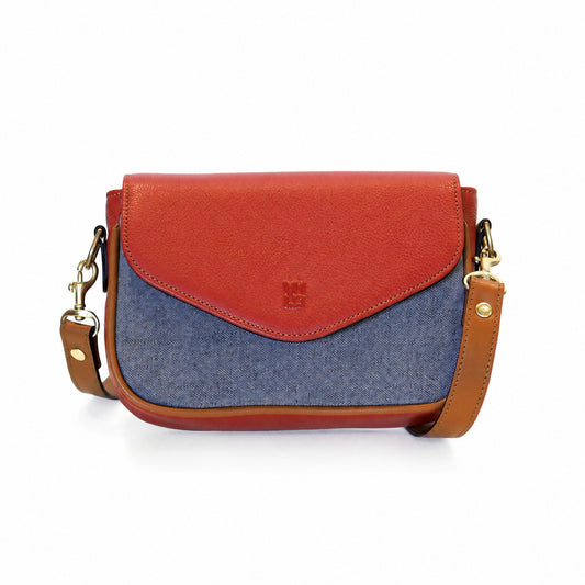 Julia — Mini Crossbody Bag in Leather red