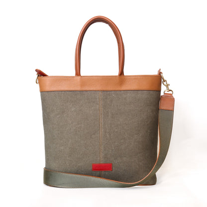 Uanny — Crossbody Tote Bag in Leather