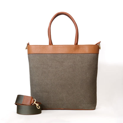 Uanny — Crossbody Tote Bag in Leather